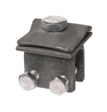 Держатель фальцевый стальной зажим с 2-х болтовым креплением для прута 6-10 мм, гор. цинк.   SQ2402-3282  TDM