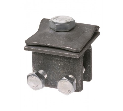 Держатель фальцевый стальной зажим с 2-х болтовым креплением для прута 6-10 мм, гор. цинк.   SQ2402-3282  TDM