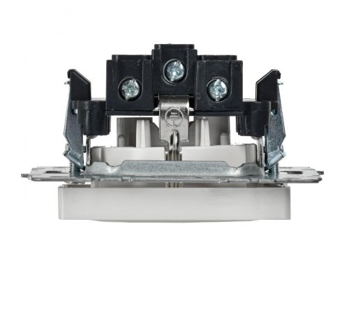 BRITE Розетка с заземлением без шторок 16А РС11-1-0-БрБ белый  BR-R11-16-K01  IEK