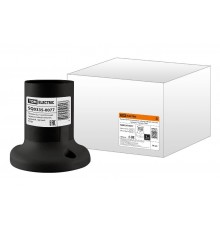 Патрон Е27 потолочный, термостойкий пластик, прямой, черный,  SQ0335-0077  TDM