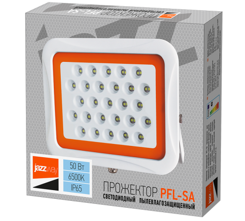Прожектор светодиодный СДО PFL -SA-   50w 6500K 60° IP65  5007970  Jazzway