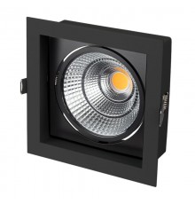 Светильник CL-KARDAN-S152x152-25W White6000 (BK-BK, 30 deg) (Arlight, IP20 Металл, 3 года)  037028  Arlight
