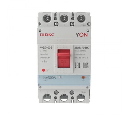 Авт. выкл. YON MGS400 3P 240-300A 60kA  MGS400S-3TAMF0300  DKC
