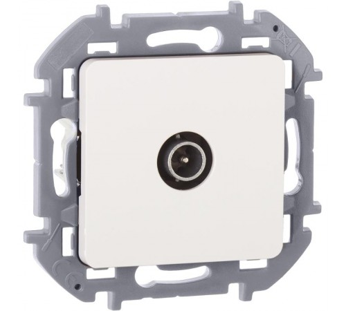 Inspiria Белый Розетка телевизионная TV проходная С/У 14 дБ 5-862 мГц без рамки  673860  Legrand