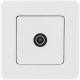 Inspiria Белый Розетка телевизионная TV проходная С/У 14 дБ 5-862 мГц без рамки  673860  Legrand