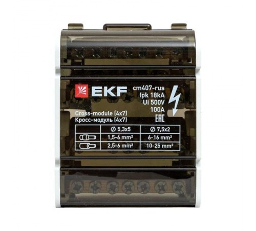 Кросс-модуль (4x7) 100A  cm407-rus EKF