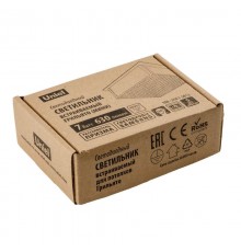 Светильник светодиодный встраиваемый Грильято 100х100х37мм ДВО ULP-1010 7W 4000К IP40 GRILYATO WHITE с др-ром UL-00007426  Uniel