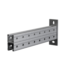 Страт-консоль двойная усиленная 41х41 L800 s:2,5 мм (тройная перфорация) HD  2KSSU41-800 3P HD  КМ-Профиль