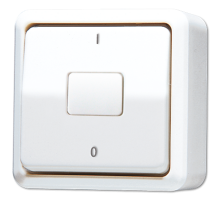 Выключатель для накладного монтажа, двухполюсный; белый  602AWW  Jung