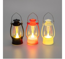 Набор из 3 фонарей со свечкой 9,5см, цвет корпуса белый/красный/черный  513-021  NEON-NIGHT