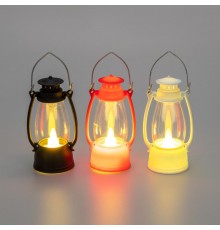 Набор из 3 фонарей со свечкой 9,5см, цвет корпуса белый/красный/черный  513-021  NEON-NIGHT