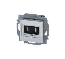 ABB Levit Серый USB зарядка 2-ая  5014H-A00040 16W  2CHH290040A6016  ABB