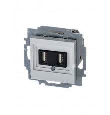 ABB Levit Серый USB зарядка 2-ая  5014H-A00040 16W  2CHH290040A6016  ABB