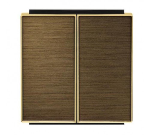 Клавиша 2-кл.выкл.,SKY, а.латунь  2CLA851100A1201  ABB