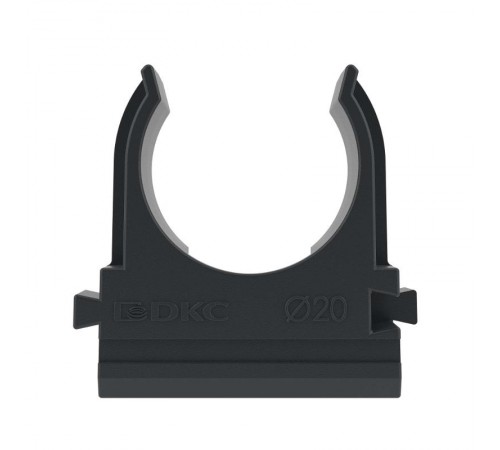 Держатель с защелкой, д.20мм, черный  51020N  DKC