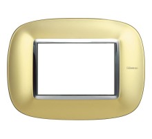 Ax. Рамка 3М Овал. Матовое золото  HB4803OSN  Legrand