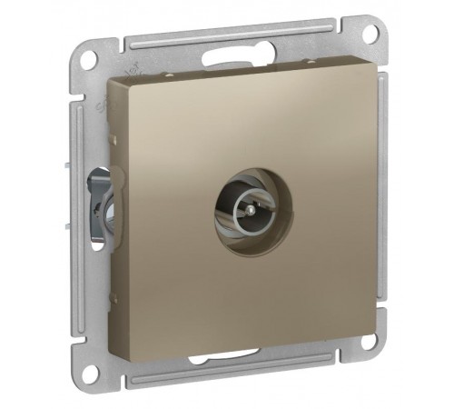 AtlasDesign Шампань Розетка антенная одиночная TV коннектор, механизм  ATN000593  SE