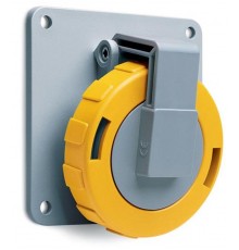 Розетка панельная с угловым фланцем 332RAU4W, 32A, 3P+E, IP67, 4ч2CMA166960R1000 ABB