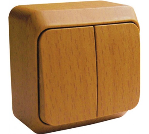 Этюд Бук О/У Выключатель 2-клавишный (сх. 5)  BA10-002T  SE