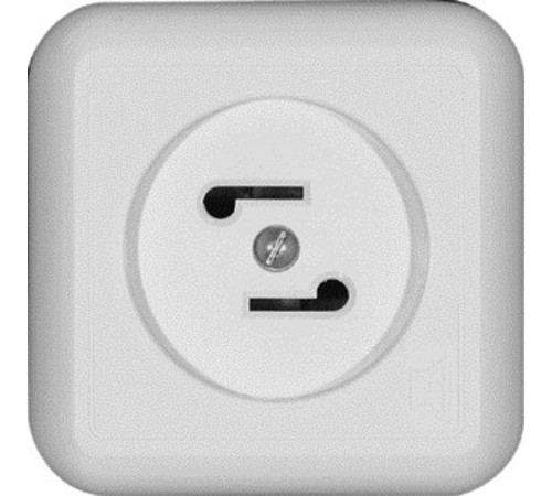 Прима Белый О/У Розетка радио 30В 50-10000Гц (опт.упак.)  RPVA-B  SE