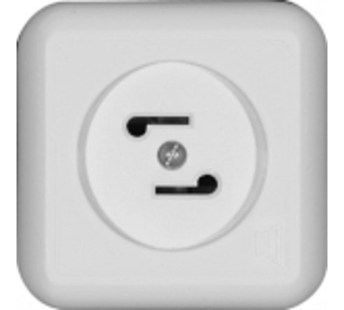 Прима Белый О/У Розетка радио 30В 50-10000Гц (опт.упак.)  RPVA-B  SE