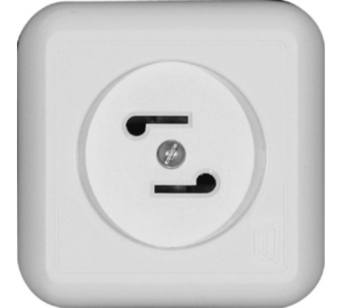 Прима Белый О/У Розетка радио 30В 50-10000Гц (опт.упак.)  RPVA-B  SE