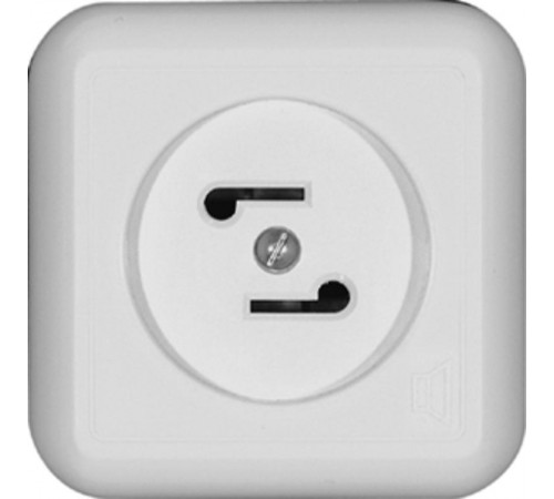 Прима Белый О/У Розетка радио 30В 50-10000Гц (опт.упак.)  RPVA-B  SE