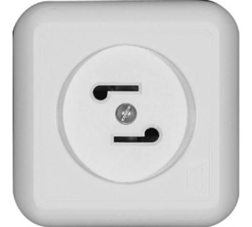 Прима Белый О/У Розетка радио 30В 50-10000Гц (опт.упак.)  RPVA-B  SE