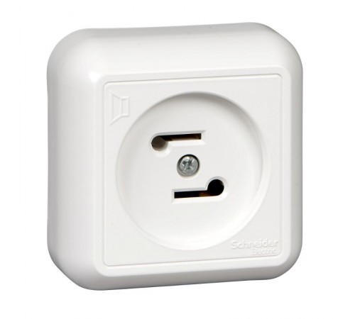 Прима Белый О/У Розетка радио 30В 50-10000Гц (опт.упак.)  RPVA-B  SE