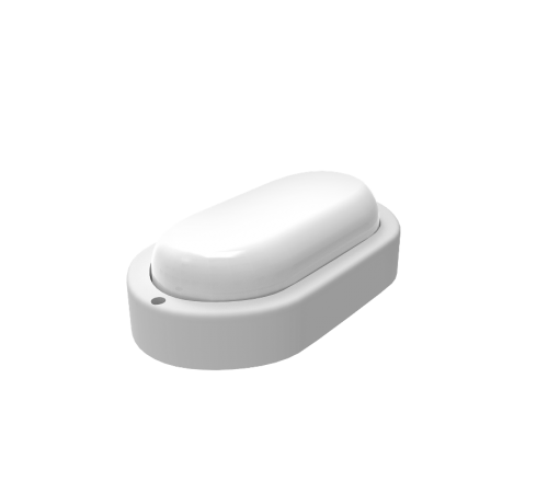 Светильник светодиодный пылевлагозащищенный для ЖКХ LITE овал 8W 700lm 6500K 200-240V IP65 160*90*46мм белый LED 1/40  161418308  Gauss