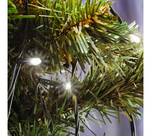 Гирлянда елочная , 210 диодов  5000К, CL91   7 веток (3м) + 4м зеленый шнур, IP44  32375  FERON