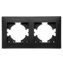 Bravo РАМКА 2-местная, цвет  графит.  С1020-010  GUSI Electric