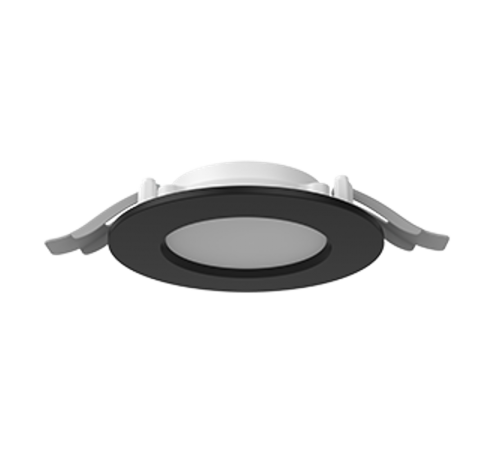 Светильник светодиодный ДВО VARTON DL-01 Slim 100 мм 10Вт 4000К круглю IP65/40 RAL9005 черный муар опал  V1-RF-90011-10000-6501040  VARTON