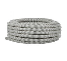 Труба гибкая гофрированная ПВХ 20мм с протяжкой (25м)  tg-z-20-25n  EKF