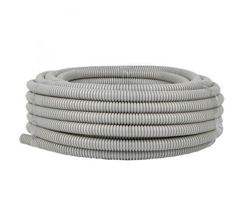 Труба гибкая гофрированная ПВХ 20мм с протяжкой (25м)  tg-z-20-25n  EKF