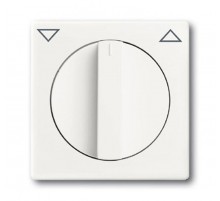 Плата центральная с поворотной ручкой,, для механизма выключателя жалюзи , серия solo/future, цвет белый бархат  1710-0-3872   2CKA001710A3872  ABB