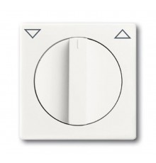 Плата центральная с поворотной ручкой,, для механизма выключателя жалюзи , серия solo/future, цвет белый бархат  1710-0-3872   2CKA001710A3872  ABB