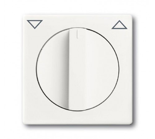 Плата центральная с поворотной ручкой,, для механизма выключателя жалюзи , серия solo/future, цвет белый бархат  1710-0-3872   2CKA001710A3872  ABB