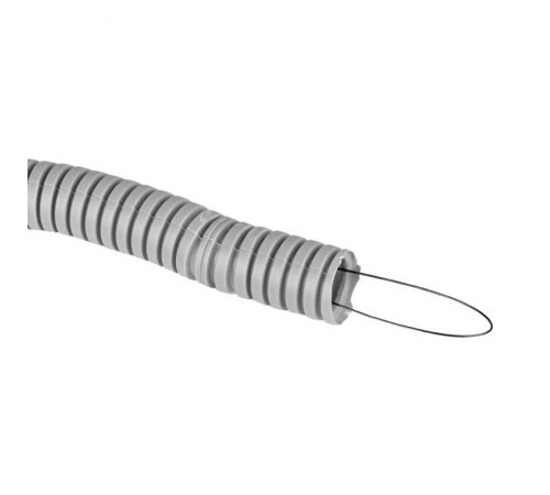 Труба гибкая гофрированная ПВХ 20мм с протяжкой (25м)  tg-z-20-25n  EKF