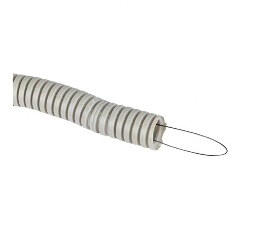 Труба гибкая гофрированная ПВХ 20мм с протяжкой (25м)  tg-z-20-25n  EKF