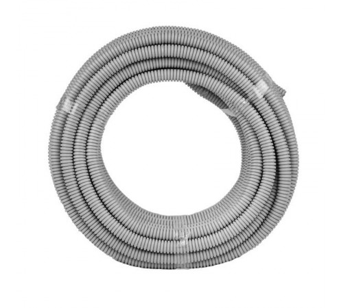 Труба гибкая гофрированная ПВХ 20мм с протяжкой (25м)  tg-z-20-25n  EKF