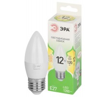 Лампа светодиодная  GREEN LINE LED B35-12W-830-E27 GL E27 12 Вт свеча теплый свет  Б0067137  ЭРА