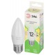 Лампа светодиодная  GREEN LINE LED B35-12W-830-E27 GL E27 12 Вт свеча теплый свет  Б0067137  ЭРА