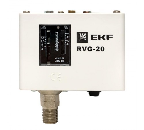 Реле избыточного давления EKF RVG-20-1,6 (1,6 МПа)  RVG-20-1,6  EKF