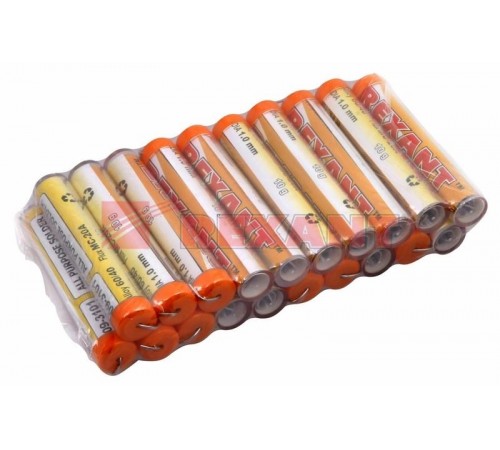 Припой с канифолью 10 гр. 1.0 мм (Sn60 Pb40 Flux 2.2%)   09-3101  REXANT