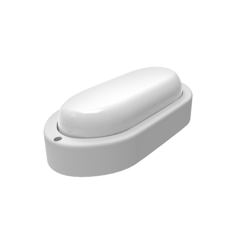 Светильник светодиодный пылевлагозащищенный для ЖКХ ECO IP65 198*96*53 12W 940lm 4000K овал 1/40  161418212  Gauss