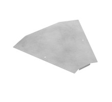 Крышка угла горизонтального 45 градусов Профи INOX (AISI 304) 600 (1,0 мм)  PR16.16943  Промрукав