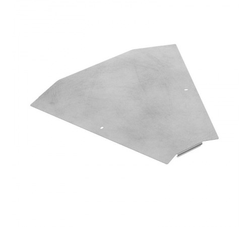 Крышка угла горизонтального 45 градусов Профи INOX (AISI 304) 600 (1,0 мм)  PR16.16943  Промрукав