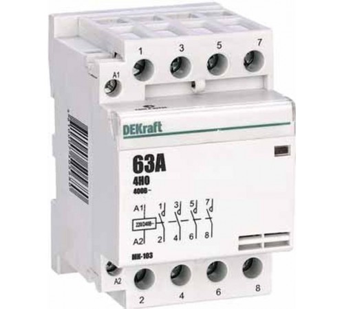 Контактор модульный 4НО 40А 230В МК-103  18081DEK  DEKraft