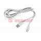 Кабель micro USB (male) штекер - USB-A (male) штекер, длина 3 метра, белый (PE пакет)  18-1166  REXANT